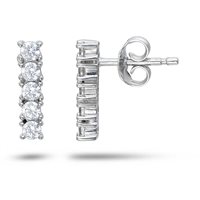 Orecchini Ambrosia Donna DEA DI LUCE in Oro bianco Zircone AOZ 530 - AOZ 530